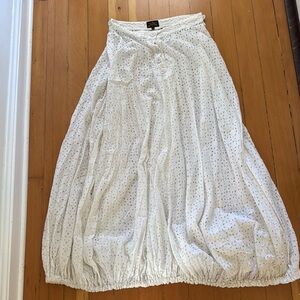 Vivienne Westwood Anglomania White Maxi Skirt